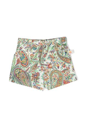 shorts in cotone verde ETRO KIDS | GU6A79D0081102MC